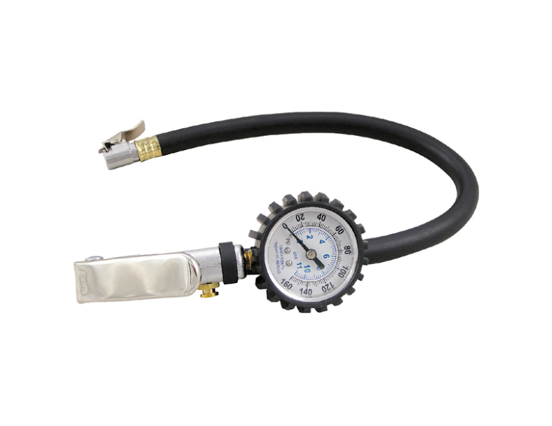 TYRE INFLATOR WITH 2 DIAL GAURE (0~160PSI, 0-11.2BAR) 