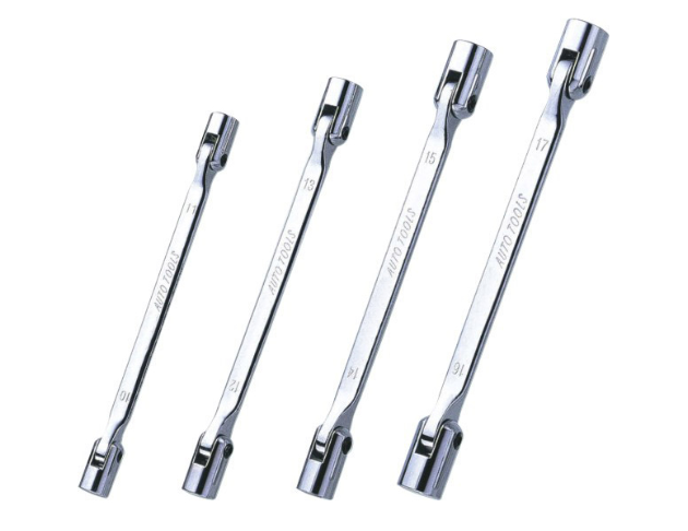 4 PCS DOUBLE SOCKET FLEXIBLE WRENCH SET
