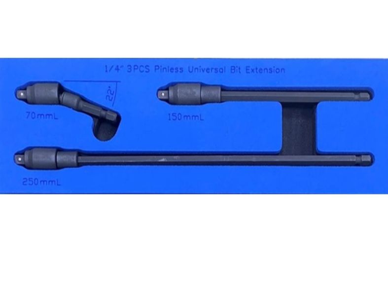 3PCS 1/4"DR. UNIVERSAL BIT EXTENSION SET ( 2 STEP )