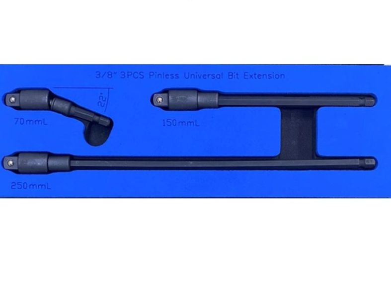 3PCS 3/8"DR. UNIVERSAL BIT EXTENSION SET ( 2 STEP )