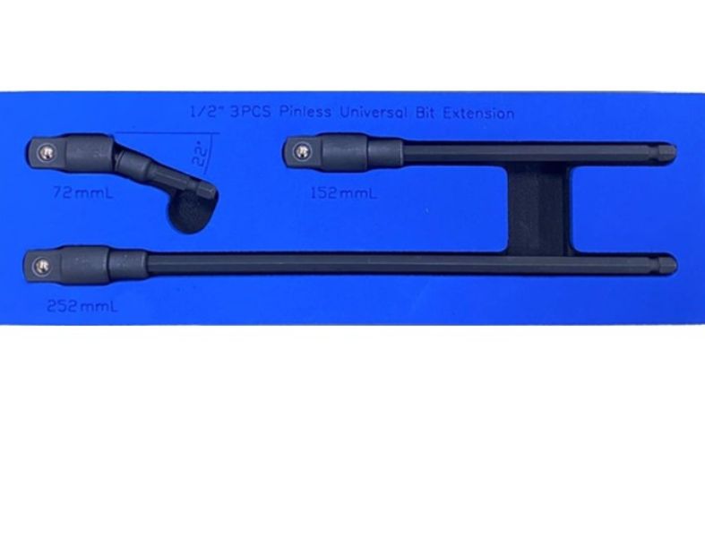 3PCS 1/2"DR. UNIVERSAL BIT EXTENSION SET ( 2 STEP )