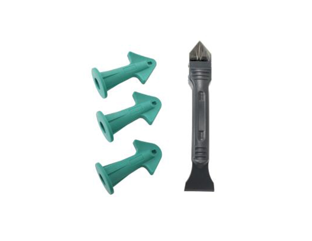 NOZZLE PLUS & SCRAPER SET SILICONE CAULKING TOOLS