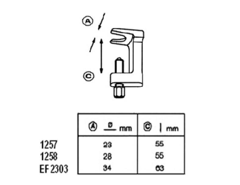 23 MM, 28 MM, 34 MM BALL JOINT PULLER SET