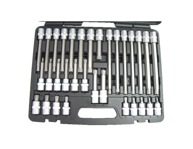 1/2" DR. X 32 PCS RIBE BIT SOCKET SET