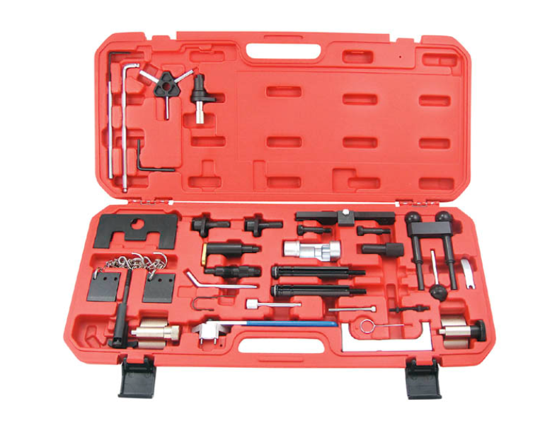 ENGINE TIMING TOOLS-VW & AUDI W / 4 GROOVES AND ALU FINISH (TAKE OUT 4PCS AND ADD 2PCS, ADD 6CS MO