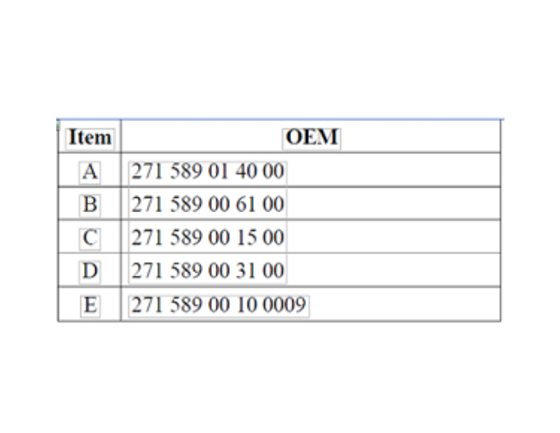BENZ (M271) ALIGNMENT TOOL KIT 