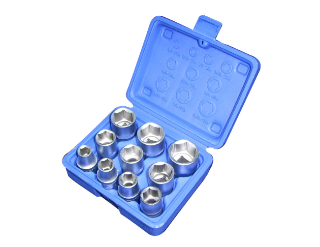 10 PCS 1/2" DR. SAE SOCKET SET