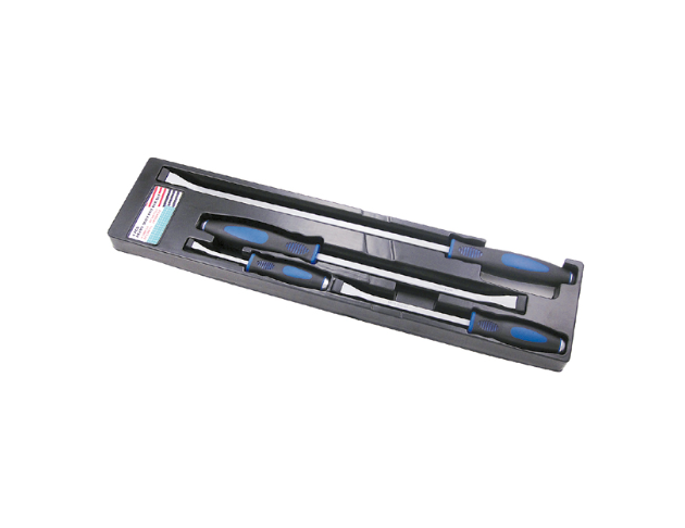 4 PC HEAVY DUTY PRY BAR W/ GO THROUGH END (8", 12", 18", 24")
