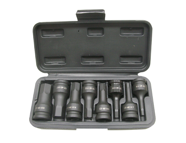 1/2" X 8 PCS HEX BIT SOCKET