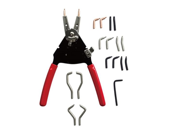 10 IN 1 HEAVY DUTY INTERNAL/EXTERNAL SNAP RING PLIERS WITH RATCHET LOCK AND TIP KIT