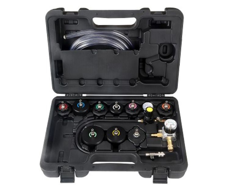 COOLING SYSTEM PRESSURE TEST KIT FOR HEAVY-DUTY VEHICLES
