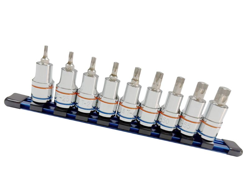 1/2" 9PCS TROX DIAMOND GRIT REINFORCEMENT BIT SOCKET