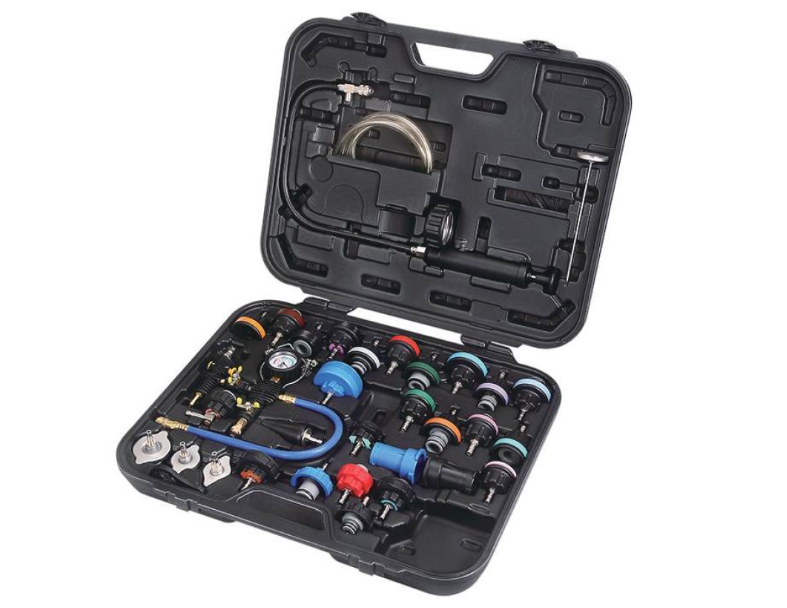COOLING SYSTEM LEAKAGE TESTER AND VACUUM-TYPE COOLANT REFILLING KIT (35 PCS)