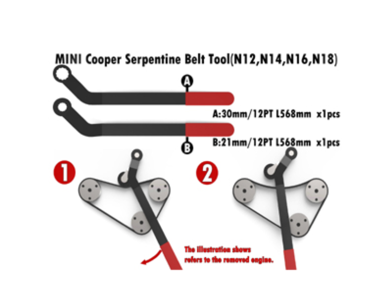 MINI COOPER SERPENTINE BELT TOOL (N12, N14, N16, N18)